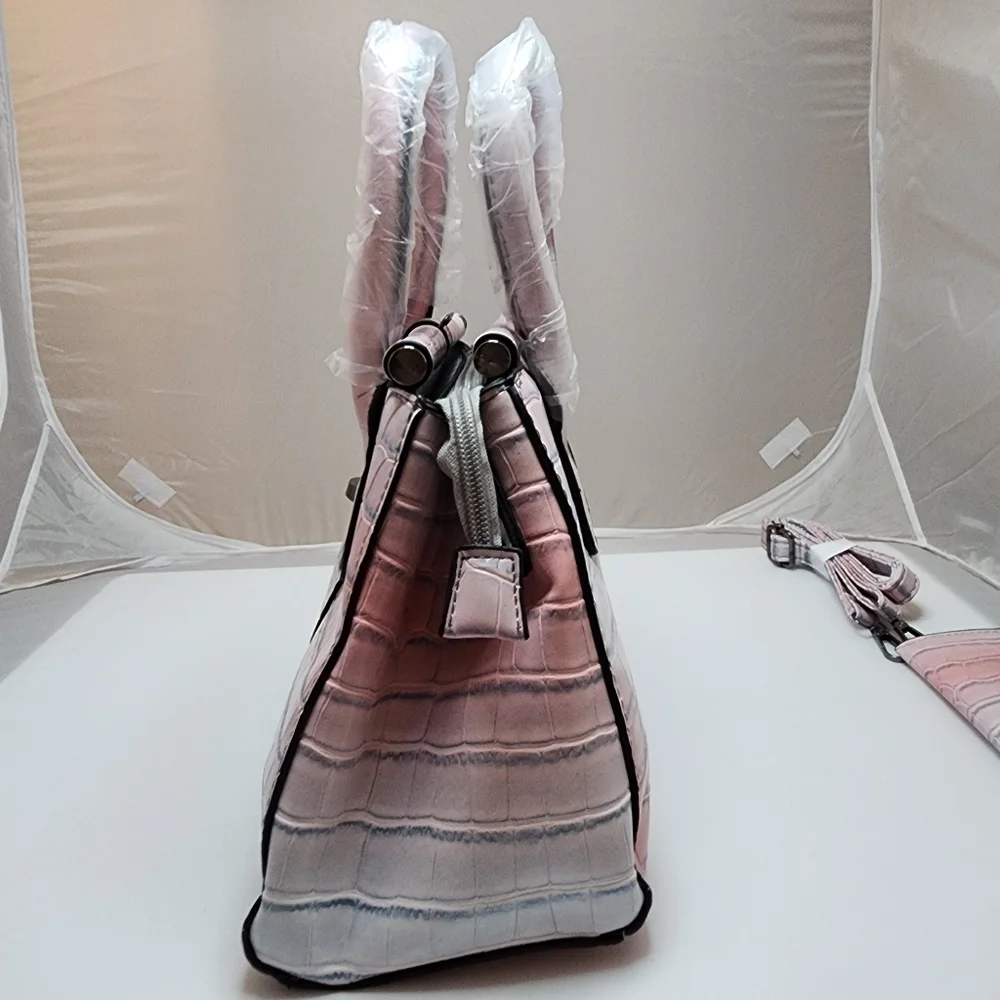 Crocodile Embossed Handbag